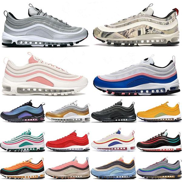 

2020 new 97 white bullet sean wotherspoon 97s women mens vapourmax black sneakers silver og gradient fade shoes