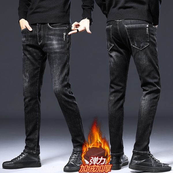 

ogup godlikeu white men039;s ripped tapered leg jeans pour distressed jeans slim fit denim pants holes knee hommes, Blue