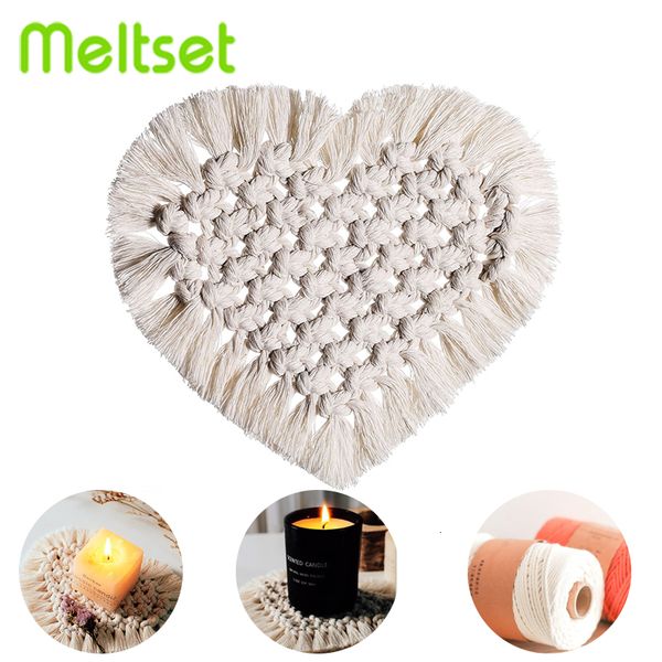 

hand woven table mat anti-burns isolation coaster antislip coffee mug table place mat bohemia style pad woondecoration