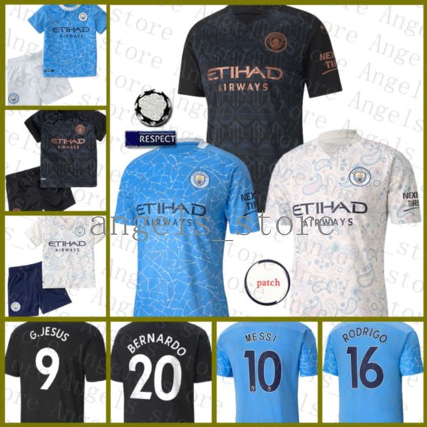 

new man city manchester soccer jersey 10 kun aguero football shirt 17 de bruyne maillot de foot 9 g.jesus 7 sterling kids kits 26 mahrez, Black;yellow