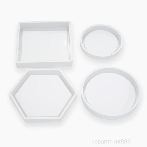 

molds casting crystal clear epoxy silicone resin liquid mold diy flower pot base tea coaster owd2473