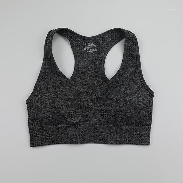 

gym clothing racerback sports bras for women vital seamless yoga bra with removable pads fitness crop high impact workout activewear1, White;black
