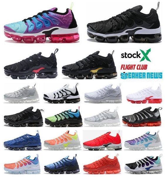 

mens shoes women plus running shoes sneakers hyper blue sunset game royal white black tn trainers sport 5-12