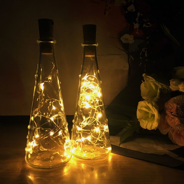 

fairy 2m led cork garland light for party decoration glass lighting built in battery bottle lights