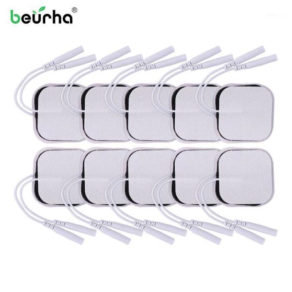 

10-20pcs/lot 4*4cm electrode pads for tens acupuncture physiotherapy machine ems nerve muscle stimulator slimming massager patch1