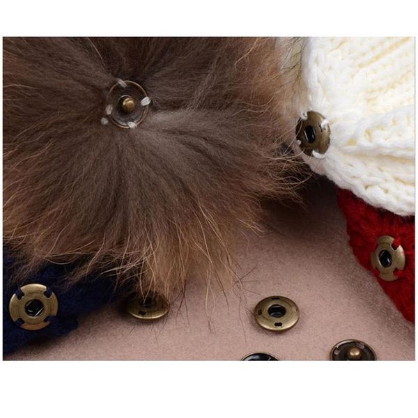 

12-15cm natural animal hairball hat ball pom pom handmade diy really raccoon large hair ball wholesale hat pompom wit jllobp