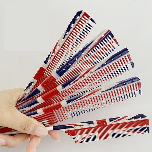 

net red graffiti rainbow comb haircut haircut female hair set, Silver