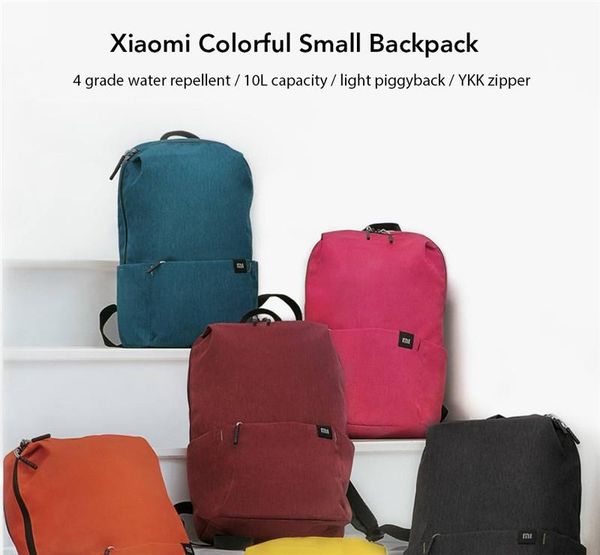 

xiaomi mi 10l 15l 20l backpack colorful leisure sports chest bag travel camping bag