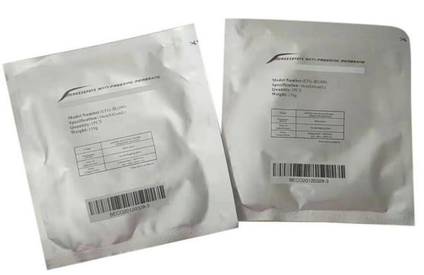

new arrive fat ing slimming machine anti-ing membrane cooling antie membrane ce 70g 60g 110g antifrezee membranes for cryotherapy machines