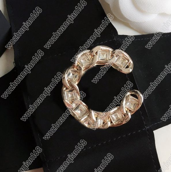 

square diamond brooch fashion shiny diamond brooch brass brooch jewelry for woman gift supply, Gray