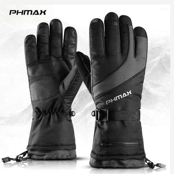 

phmax thermal ski gloves men women winter snowboard heated gloves waterproof touch screen keep warm for skiing skating1