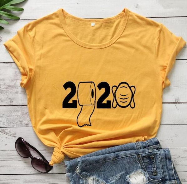 

funny 2020 graphic t-shirt quarantine tshirt social distancing shirt women trendy casual 100%cotton grunge vintage tee goth 1, White