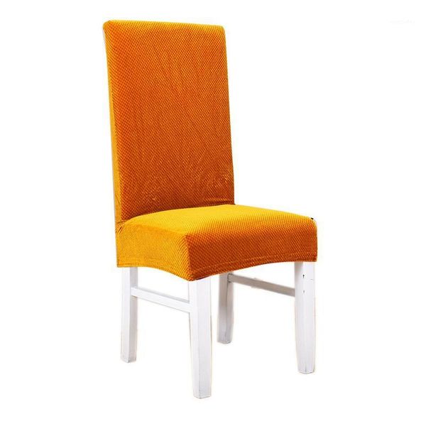 

chair covers gold velvet stretch cover thicken spandex high back slipcovers for wedding banquet dining room elastic seat case1