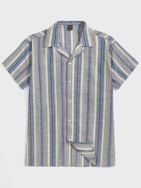 

men block striped shirt n4kw#, White;black