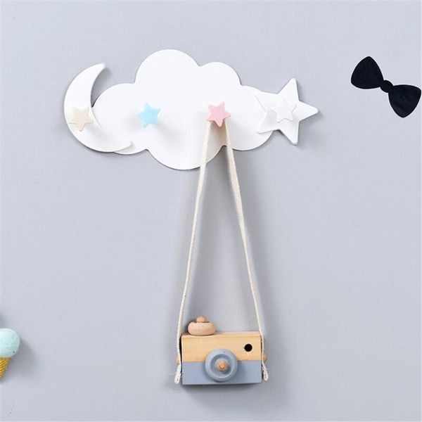 

wall hook creative cloud cartoon glue hook bathroom no trace strong kid children room hanger wall decor organizer holder n4