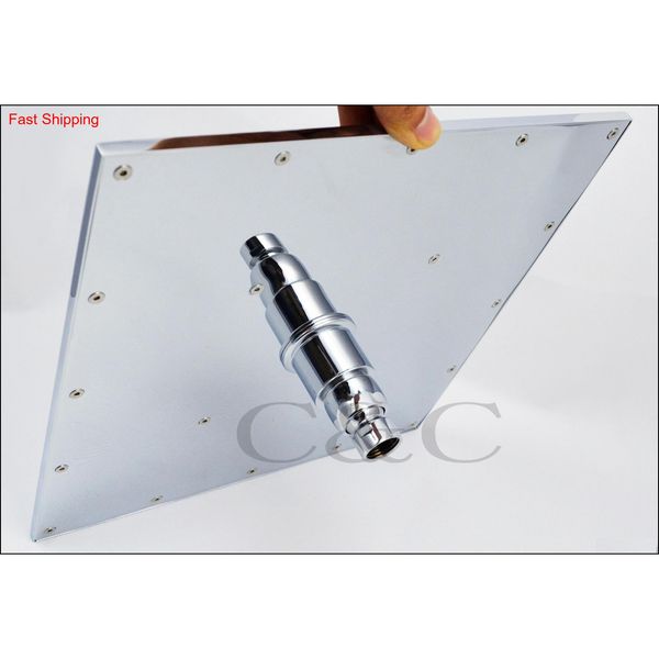 

12 inch, square chrome overhead led rainfall sho qylvqg toys2010