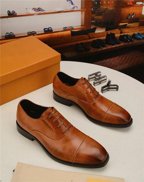 

2020 new men designer dress shoe leather formal shoe mens oxford shoes for men fashion office casual shoes