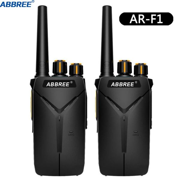 

walkie talkie 2pcs abbree ar-f1 uhf 400-470mhz 16ch vox 5w ham amateur cb radio 10km long range portable two way