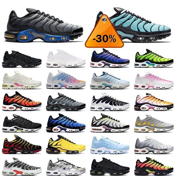 

tn plus running shoes mens aqua silver psychic blue gradient particle grey men women trainer sports sneakers j, Black