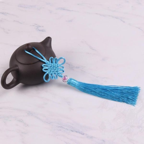 

10pcs multicolor chinese knots porcelain beads tassels diy jewelry curtain garments decorative accessories pendant craft tassels h jllfer