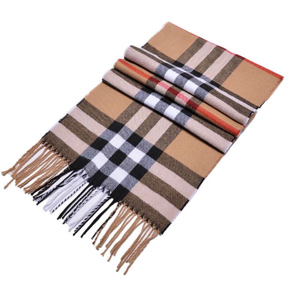 

new autumn winter versatile cashmere plaid scarf for men and women general college romantic silk shawl neck, Blue;gray