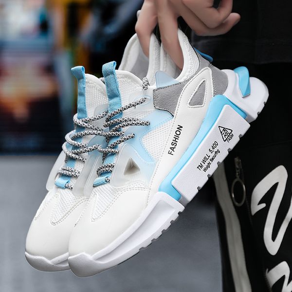

casual rescued damping comfortable fashionable tennis for men shoes in the air zapatillas hombre, Black;brown