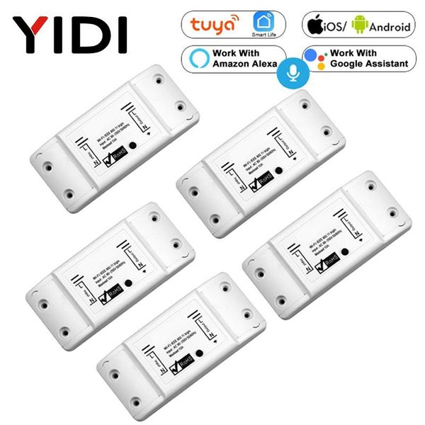 

wifi smart light switch 2/3/5/6/8/10 pcs diy breaker module basic smart home wireless remote control work alexa google home