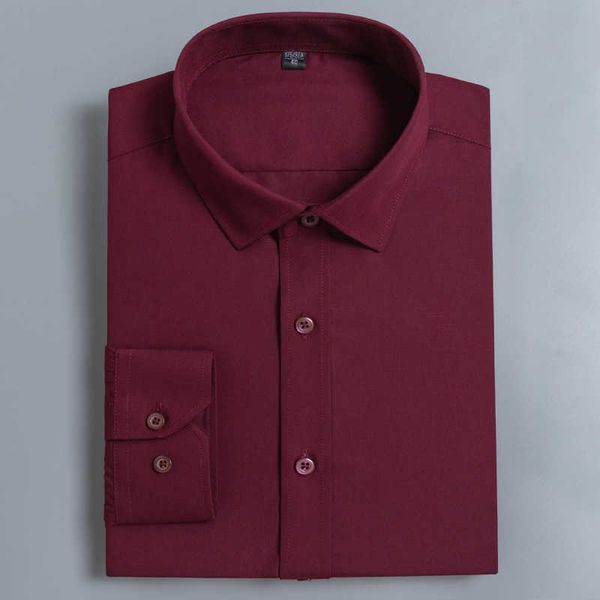 

men's plain long sleeve solid basic shirts smart casual standard-fit pocket-less design work office button-up shirt, White;black