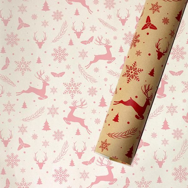 

5070cm 2020 christmas wrapping paper wedding green decoration gift wrap artware kraft packing paper vellum paper origami wmtmyz