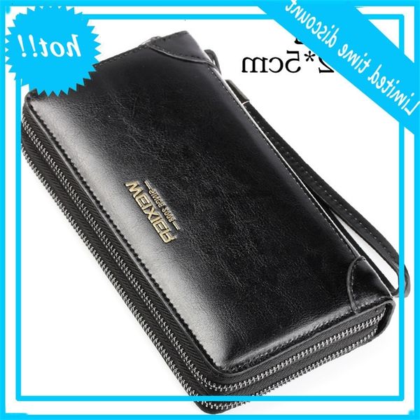 

new three color zipper simple multi-function hand bag men's youth trend