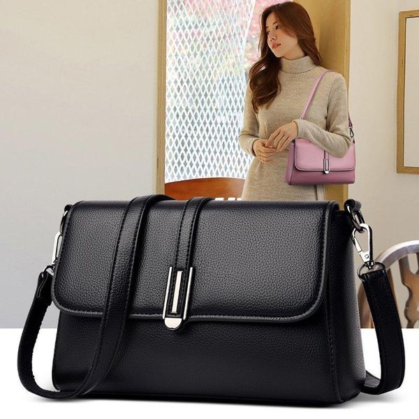 

2021 new fashion soft face women's bag leisure pu super fiber leather soft bag single shoulder messenger designer handbags