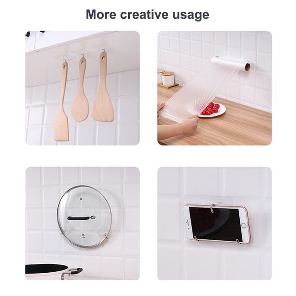 

20/30pcs 6x6cm transparent strong self adhesive door wall hangers suction heavy load rack cup sucker for kitchen bathro bbytfh