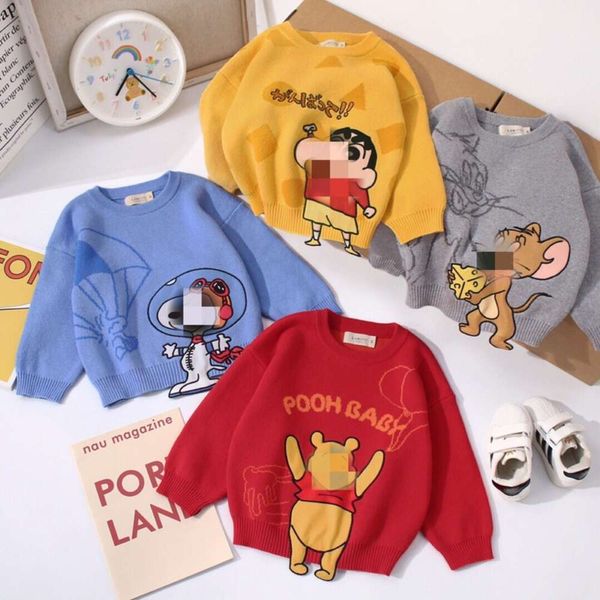 

cartoon 3d cloth embroidered children's sweater autumn winter 2020 new boys and girls' korean round neck t-shirt, Blue