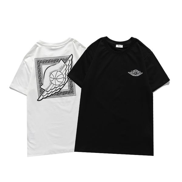 

2020 new designers t shirts mens high-quality fashion men short sleeved casual round neck cotton t-shirts letter print t-shirts b22, White;black