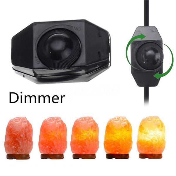 

design premium quality himalayan ionic crystal salt rock lamp with dimmer cable cord switch uk socket 1-2kg - natural night lights