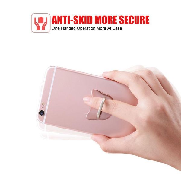 

finger ring mobile phone smartphone stand holder for iphone xs huawei samsung cell smart round phone ring holder car mount stand wmtmlq