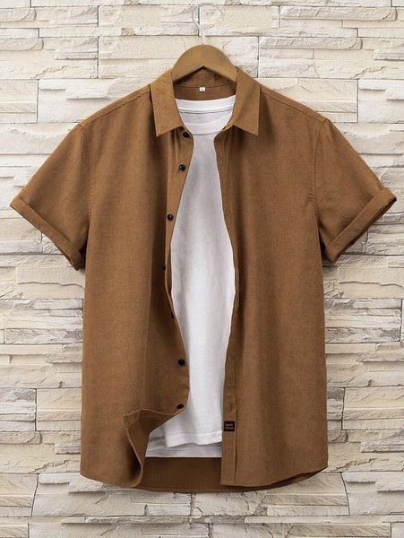 

men letter patched detail shirt without tee 92d9#, White;black