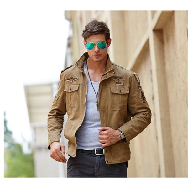 

mens casual fashion army jackets winter autumn pattern print camouflage coat long sleeved warm outwear coat male clothing, Black;brown