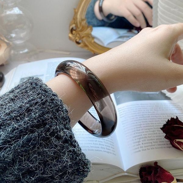 

simple fashion trend crystal bracelet female natural obsidian bracelet1, Golden;silver