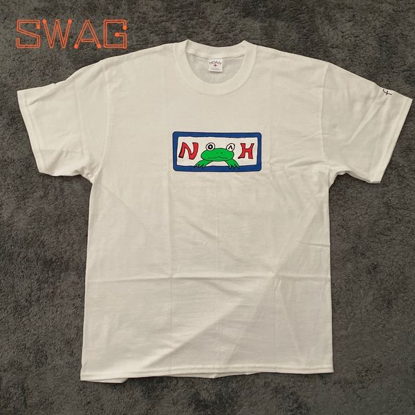 

2021 new ss frog core tee t shirt fish printing noah short sleeve qgtx, White;black