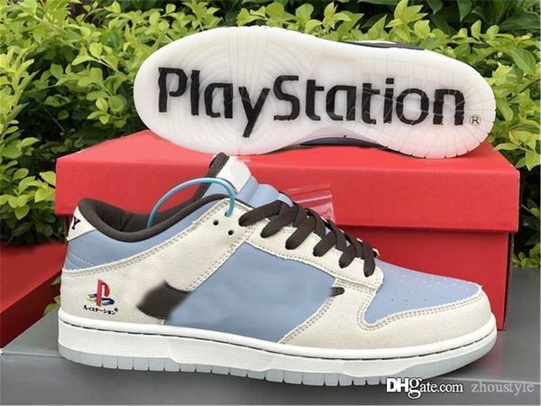 

hottest authentic travis scott playstation dunk sb low skateboard обувь кактус джек мужчины женщины белый серый черный япония запатос кроссо