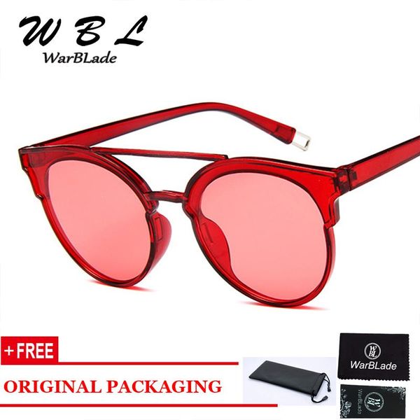 

sunglasses warblade fashion cat eye women brand designer retro sun glasses female ladies sunglass mirror vintage, White;black