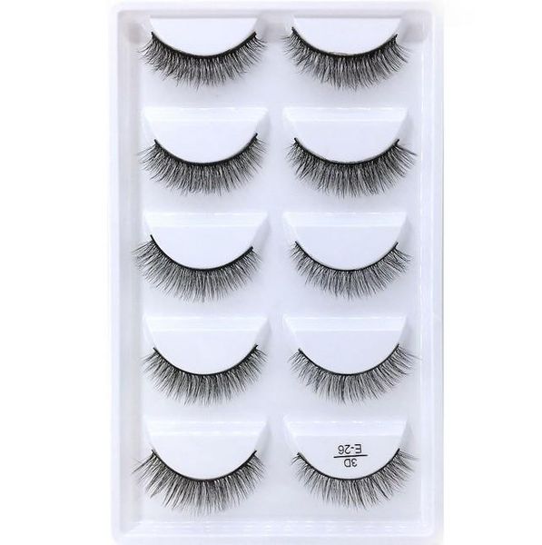 

false eyelashes wholesale 5 pairs natural 3d mink hair eye lashes wispy makeup beauty extension maquiagem