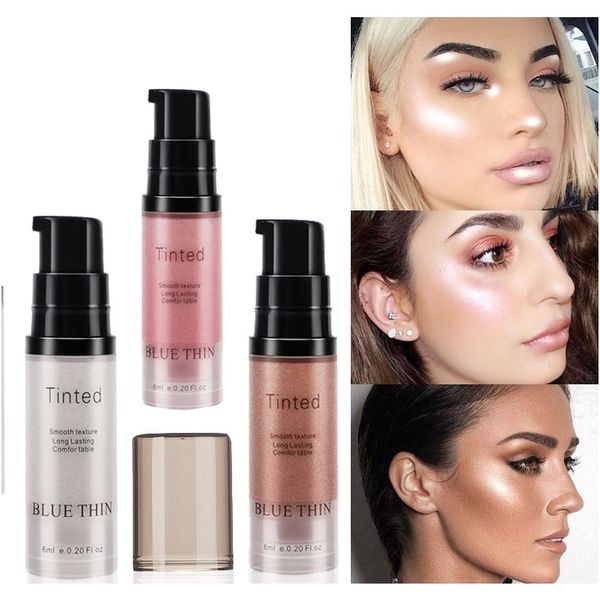 

3 shades facial lip liquid high gloss foundation contour makeup brightening liquid concealer moisturizing highligh cosmetics wmtvua