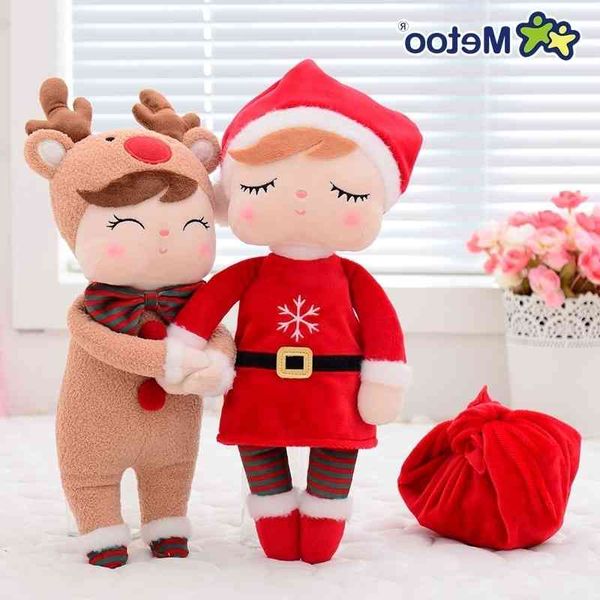 

34cm christmas dolls metoo doll plush toys girls baby cute cartoon stuffed animals for kids birthday gift