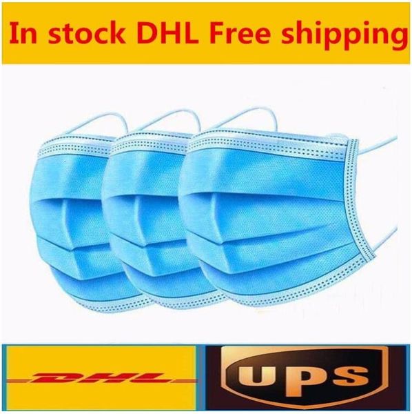 

factory5t2aface dhl thick 3-layer disposable protection and personal health mask with earloop mou