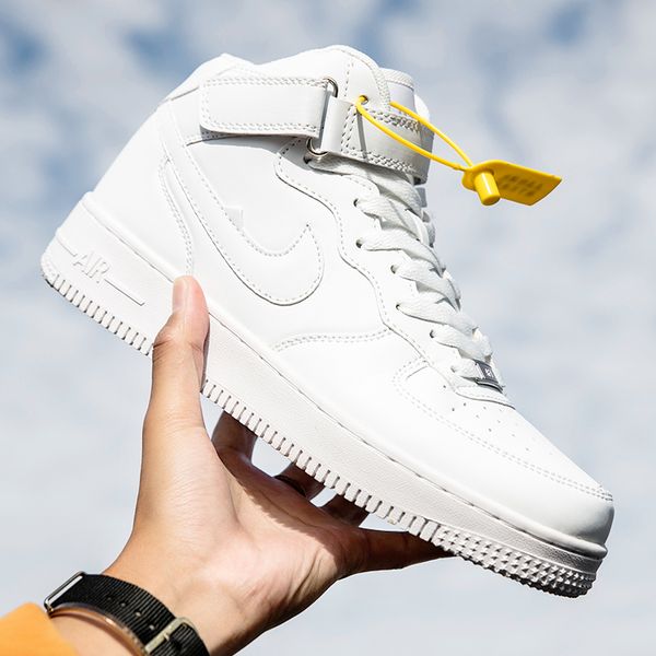 

autumn men's small men and women love 1 women's white high board shoes putian, Red;white