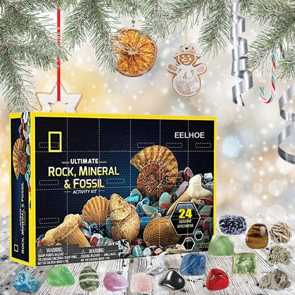 

montessori educational toys for children kids rocks storage gift box stone shape toy rock mineral fossil christmas decor gift