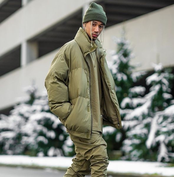 

2020 quality new mens fashion parka waterproof windser advanced fabric thick down with real wolf fur winter keep warm jacket coat, Black