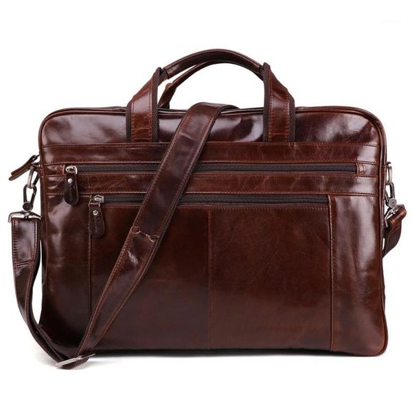 

briefcases joyir business cow leather briefcase for men retro genuine multifunction laphandbags 15.6 inch vintage leisure 20211